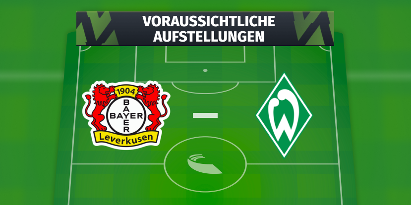 Bayer Leverkusen – Werder Bremen: Die voraussichtlichen Aufstellungen